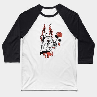 Dog lineart Baseball T-Shirt